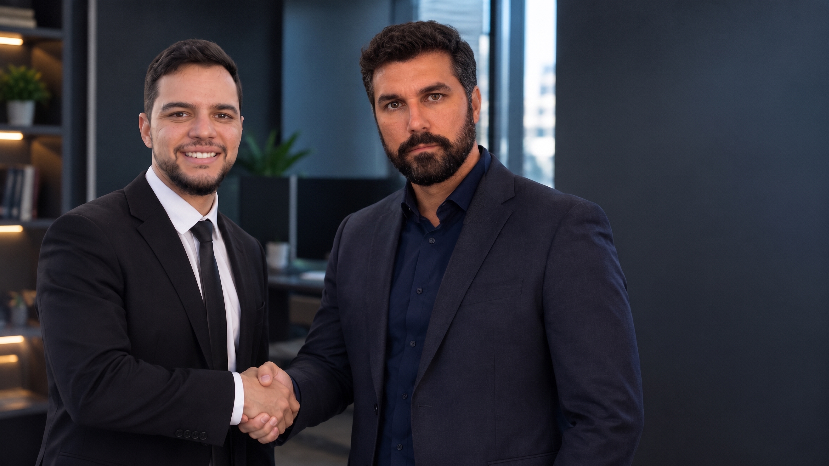 Leandro César e Thiago Ferreira - Desenvolvedores e Idealizadores do EleiMinas